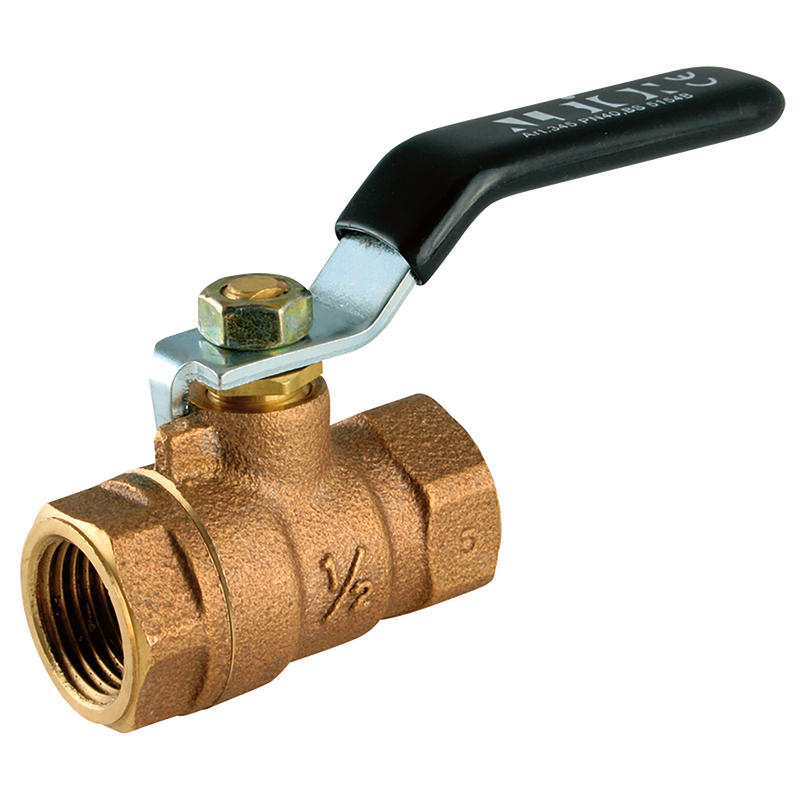 BSPT 2PC BZ BALL VALVE F/F LEVER