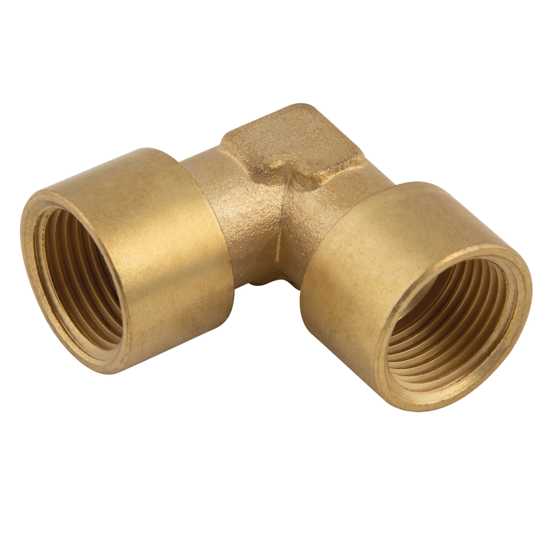 NPT FEMALE FEMALE BRASS 90? ELBOW