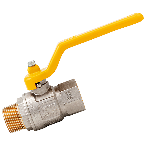 BSP M X F GAS F/FLOW B/VALVE LEVER