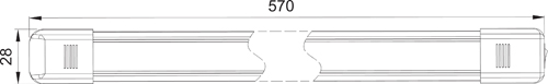 LED 570mm 6W Interior Lamp 12/24V