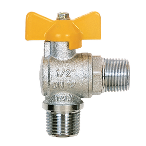 1/2 BSPP EQUAL MALE 90DEG BALL VALVE