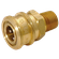 1/8 NPTF COUPLING BRASS MALE