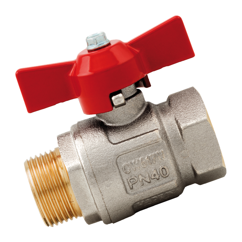 BSP M/FEM BALL VALVE T F/FLOW