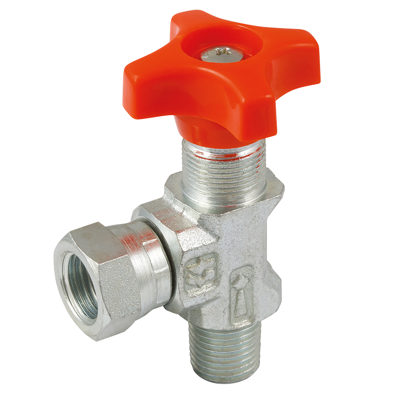 1/4 BSPT M/F 90DEG GAUGE ISOLATOR VALVE