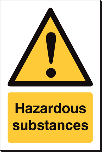 Hazardous Substances 240 x 360mm Sign