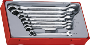 TENG TRAY Ratcheting Spanner Set 8-pce