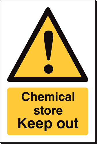 Chemical Store Keep Out 240 x 360mm Sign