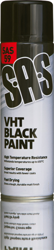 S.A.S VHT Paint Black 500ml