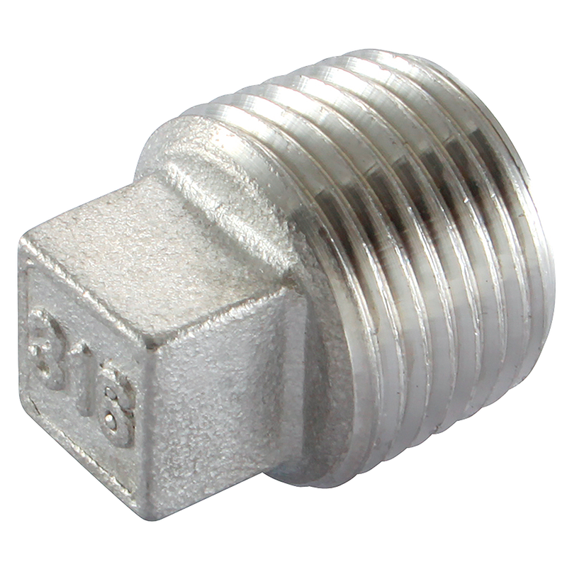 BSPT MALE SQUARE HEAD PLUG 316