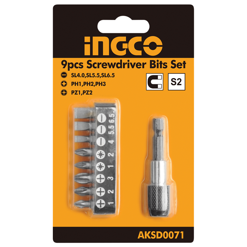 9 PCS SCREWDRIVER BITS SET