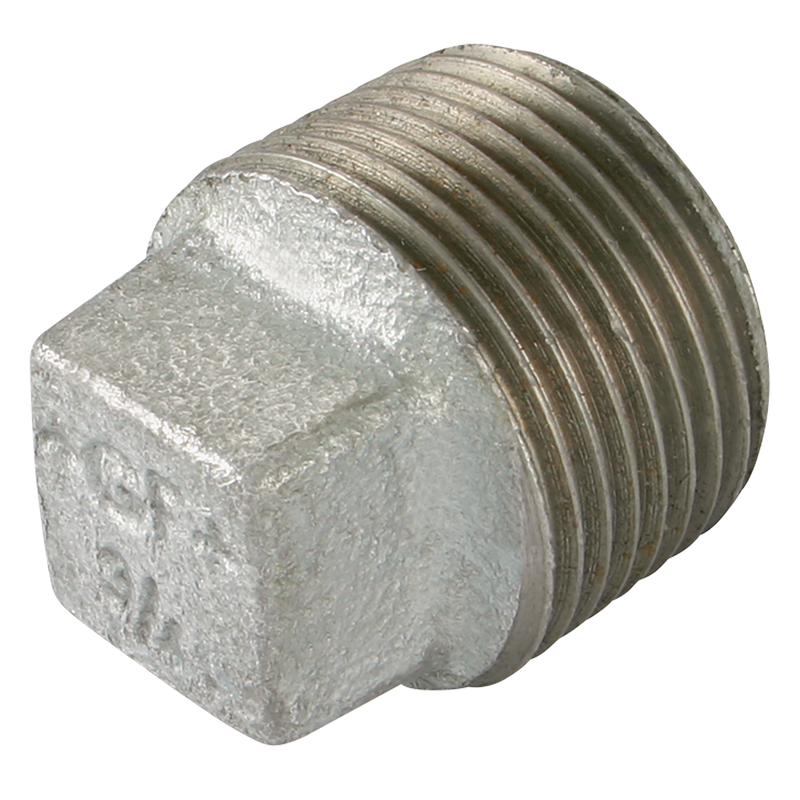 BSPT MALE SOLID PLUG GALV GF291SG