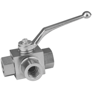 1/4  BSP 4WAY X-PORT HYD BALL VALVE