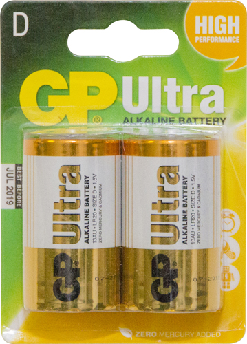 GP Batteries Alkaline 1.5V D (13A) - Multipack