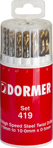 DORMER A002 HSS Drill Set Metric 19pce