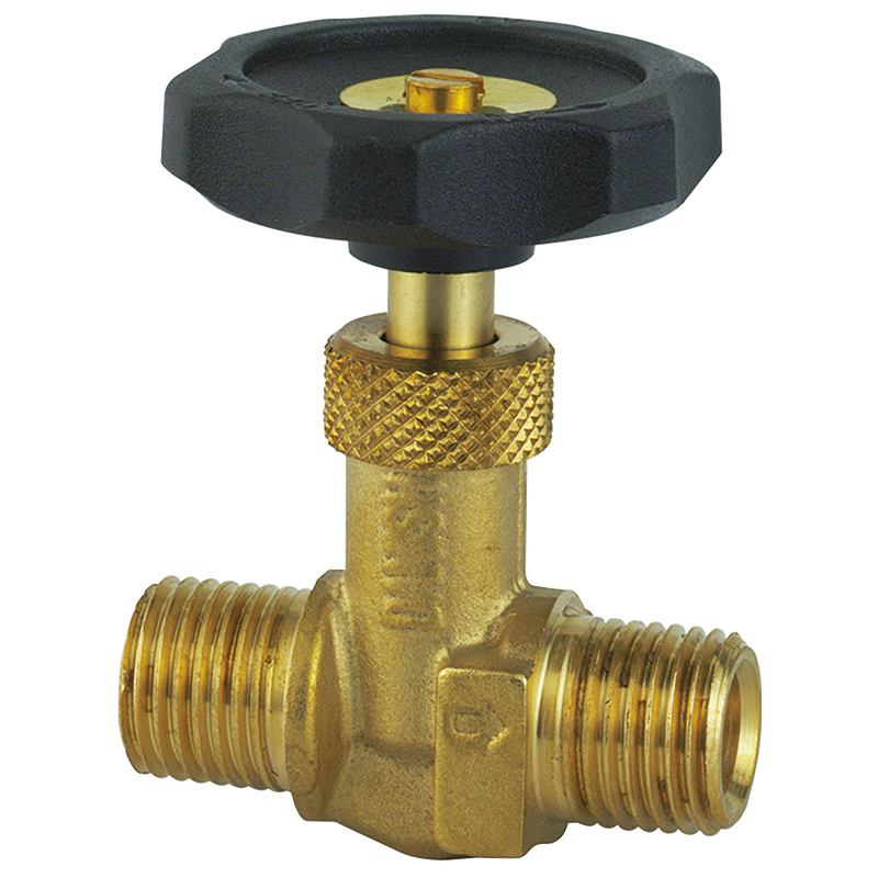 BSPT EQUAL MALE BRASS NEEDLE VALVE