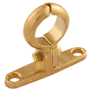 OD PIPE CLIP WALL MOUNT BRASS