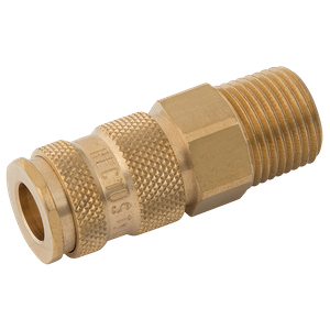 BSPT MALE COUPLING DS BRASS