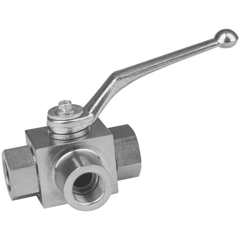 1/4  BSP 4WAY X-PORT HYD BALL VALVE