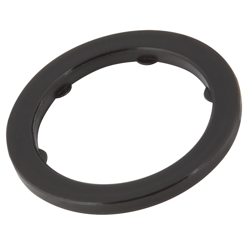 NYLON NOTCHED WASHER BLACK