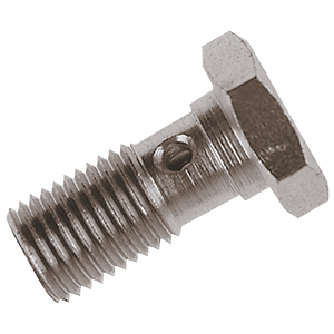 SINGLE METRIC BANJO BOLT 3/8 X 26PLATED