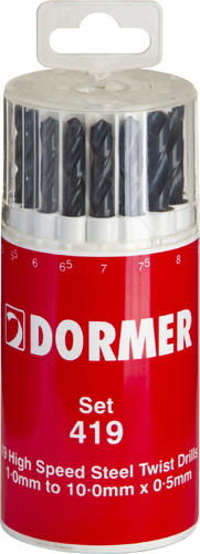 DORMER A100 Drill Set Metric 19pce