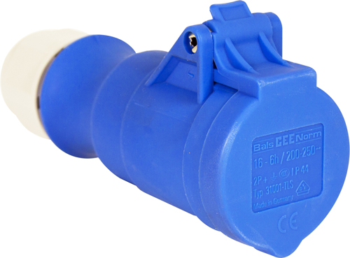 240V 16 Amp Blue Socket