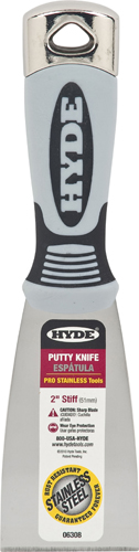 HYDE Scraper Soft Grip Stiff Blade 2"