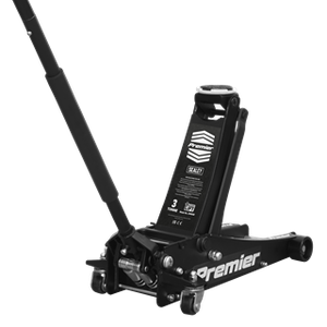 Trolley Jack 3 Tonne Low Profile Rocket Lift Black