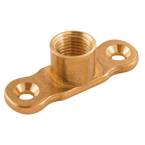 BSPP FEMALE BACK PLATE BRASS