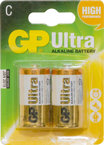 GP Batteries Alkaline 1.5V C (14A) - Multipack