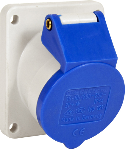 240V 16 Amp Angled Panel Socket