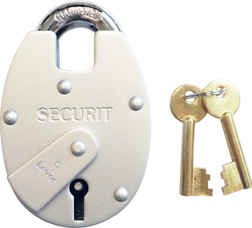 6 Lever Close Shackle Padlock 63mm