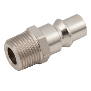 3/8 BSPT MALE PLUG  STEEL NICKEL PLATED