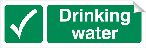 Drinking Water 120 x 360mm Sticker