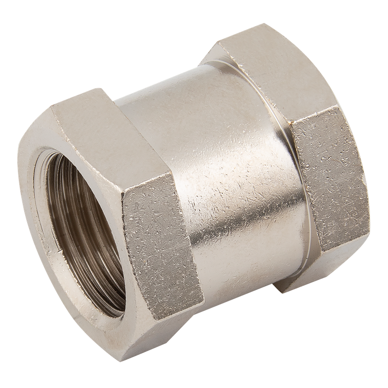 BSPP FEM SOCKET BRASS NICKEL