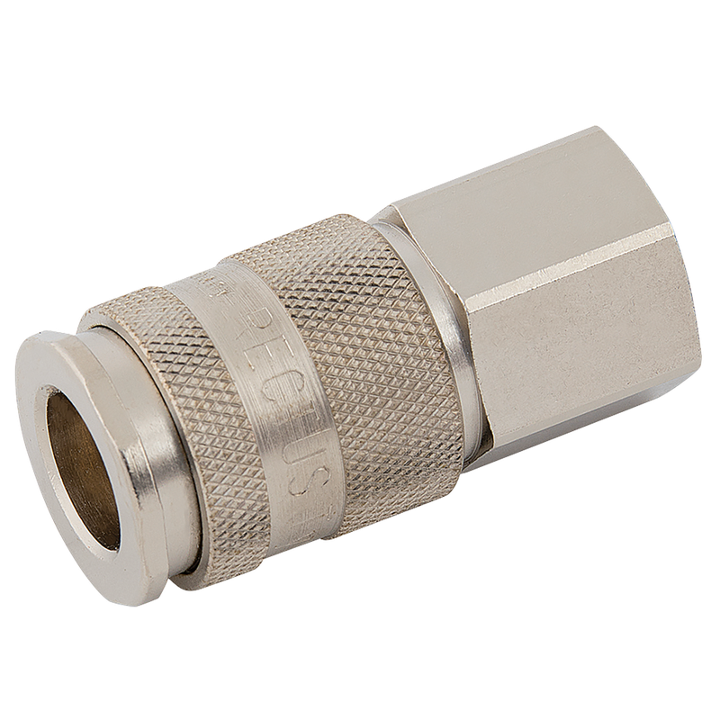 BSPP FEM  COUPLING BRASS NICKEL