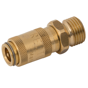 1/8 BSPP MALE COUPLING DS BRASS