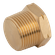 NPT 1/4 SOLD BRASS MALE PLUG