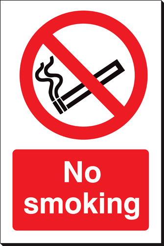 No Smoking 240 x 360mm Sign