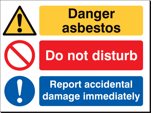 Danger Asbestos 480 x 350mm Sign