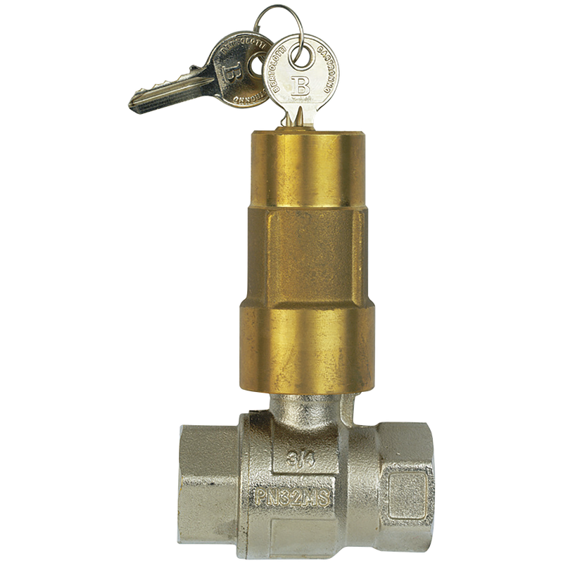 BSP FEM BRASS BALL VALVE LOCKING