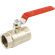 1/4   BSPP BALL VALVE F/F RED LEVER