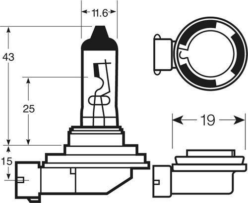 RING 'Xenon150' Bulbs H1 12V 55W P14.5s