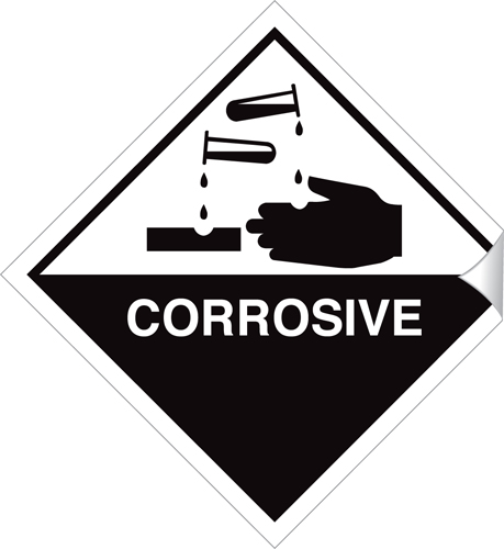 Corrosive 100 x 100mm Sticker