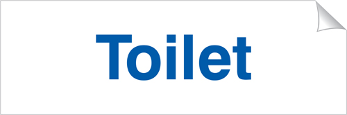 Toilet 120 x 360mm Sticker