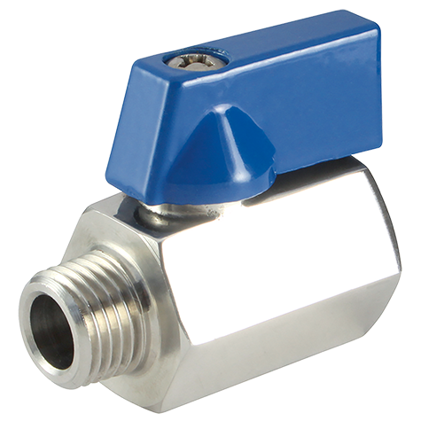 M/F 316 ST/ST HEX MINI BALL VALVE