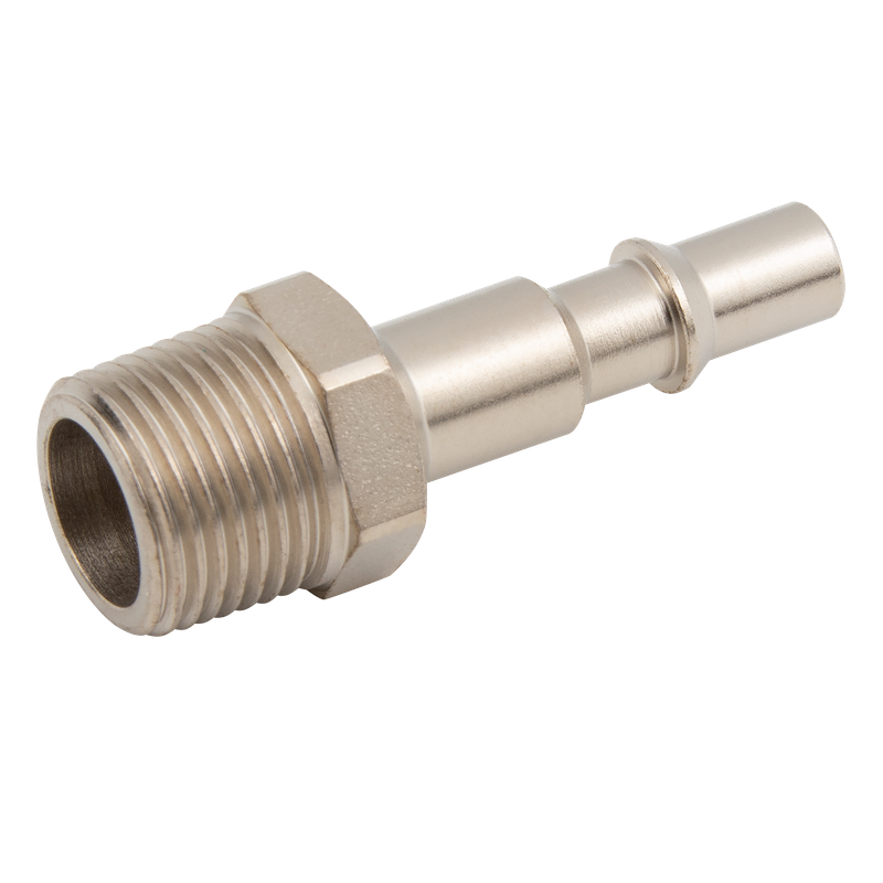 1/4 BSPT MALE PLUG STEEL NICKEL PLATED