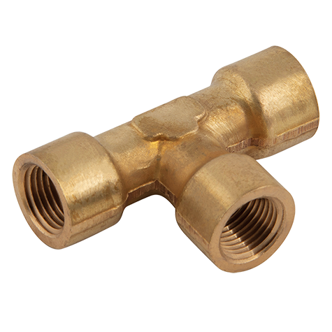 NPT 1 FXFXF BRASS EQUAL TEE