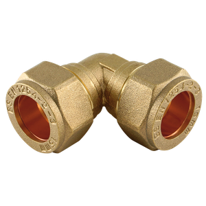 OD EQUAL METRIC 90¦ ELBOW BRASS