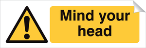 Mind Your Head 120 x 360mm Sticker